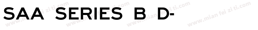 Saa Series B D字体转换